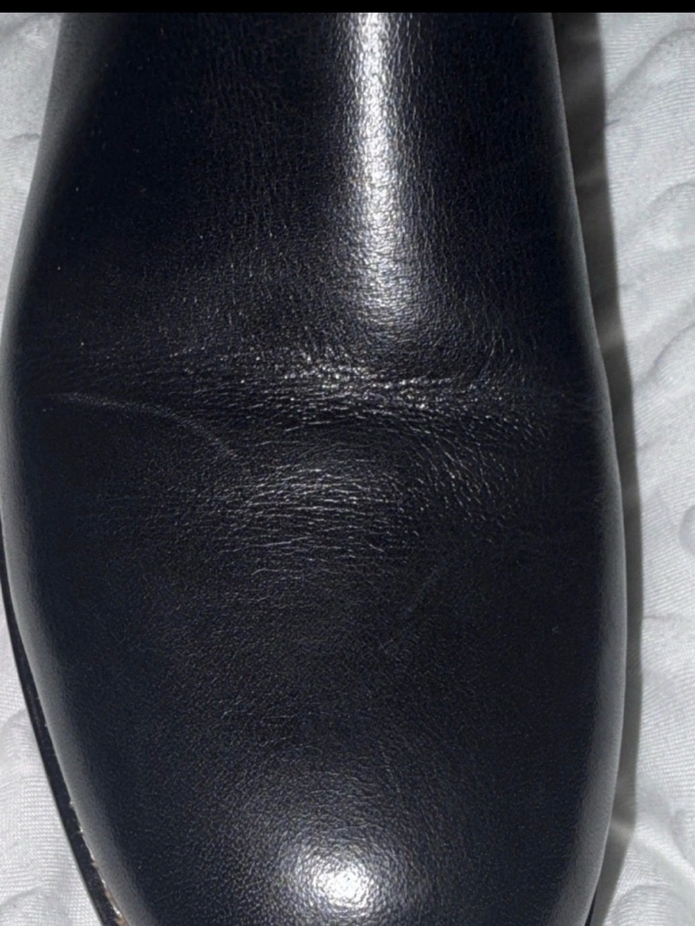 Cole Haan Black Leather Riding Boots Sz 7 - Picture 4 of 5